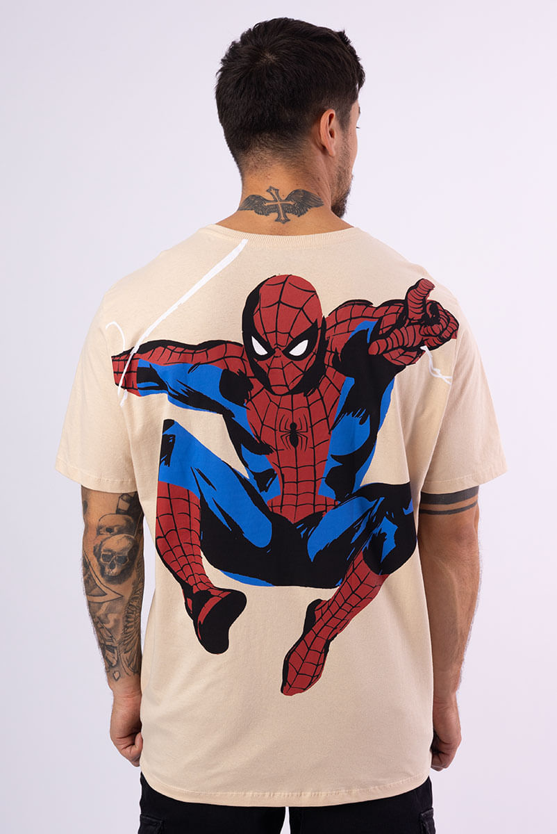 Camiseta Marvel Homem-Aranha Logo Teia