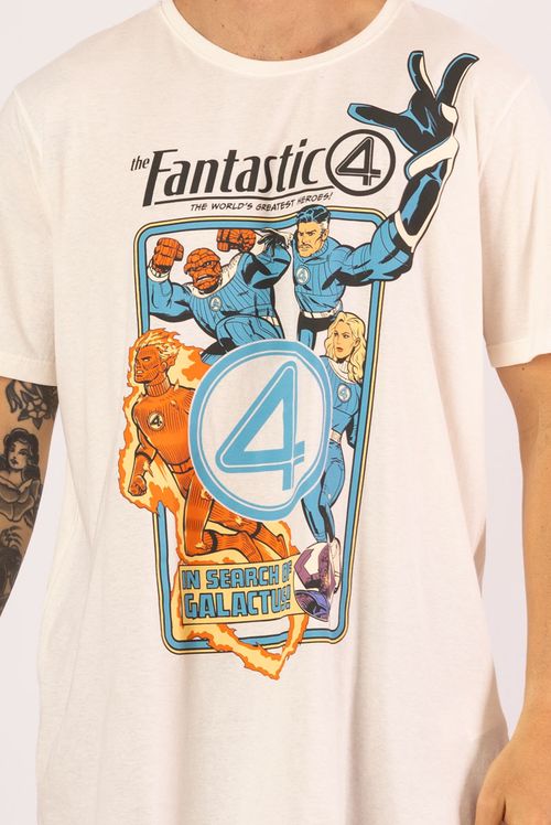 Camiseta Marvel Quarteto Fantástico Filme Grupo Comics