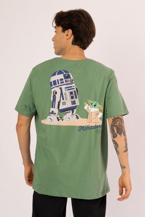 Camiseta Star Wars Grogu e R2-D2