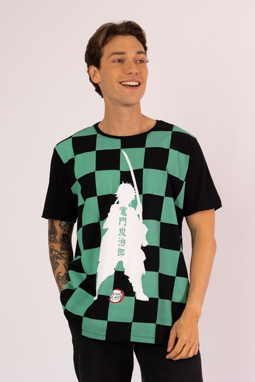 Camiseta Demon Slayer Tanjiro Kamado Silhueta