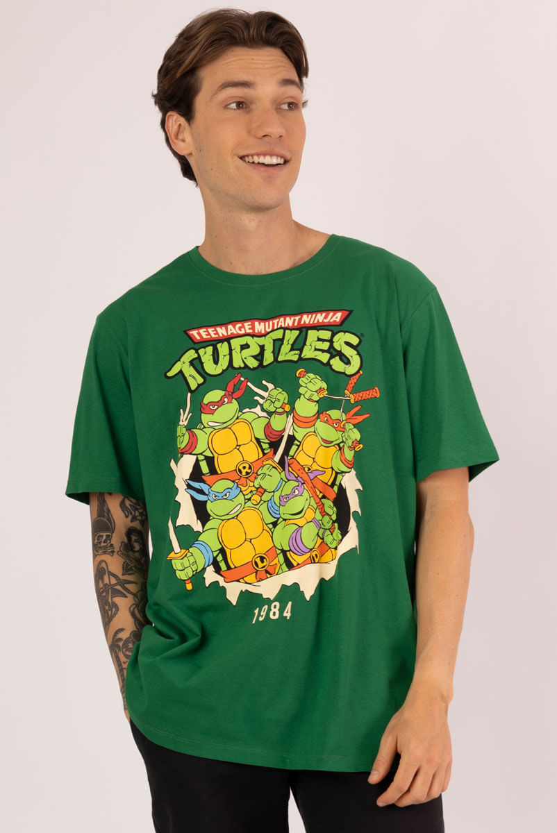 Camiseta As Tartarugas Ninja 1984