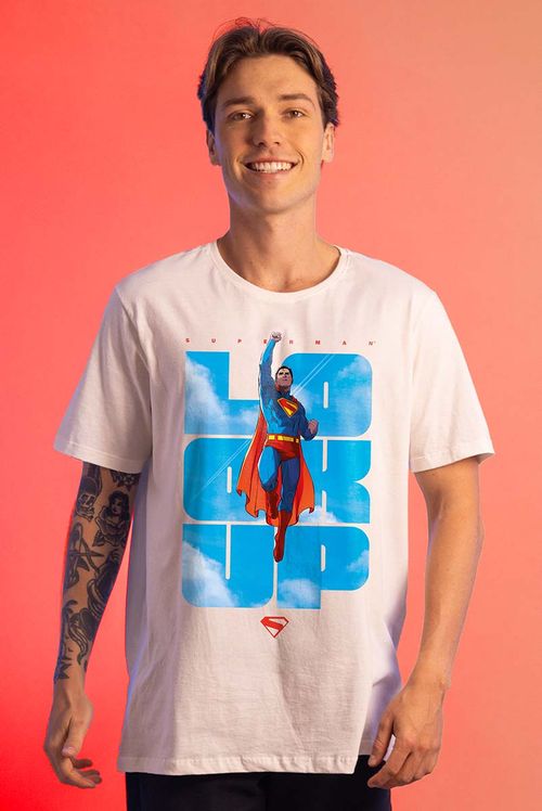 Camiseta DC Comics Superman Look Up In The Sky