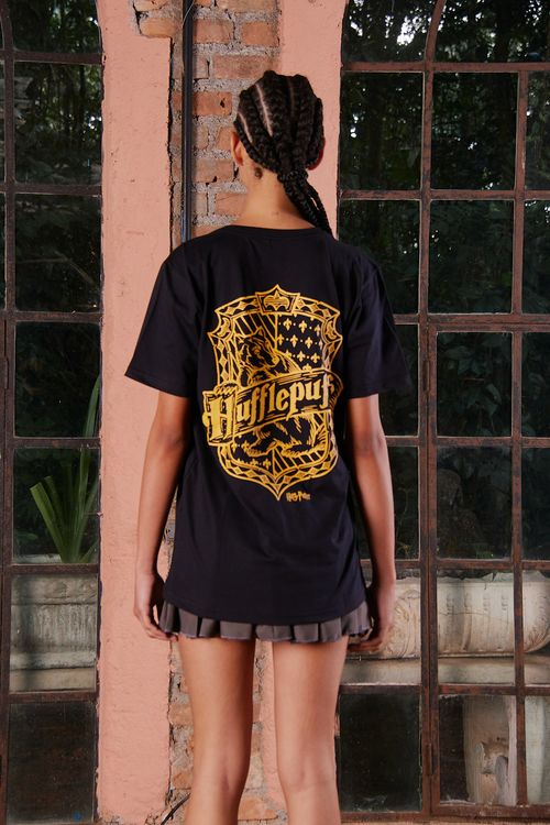 Camiseta Unissex Harry Potter Lufa-Lufa - Preto