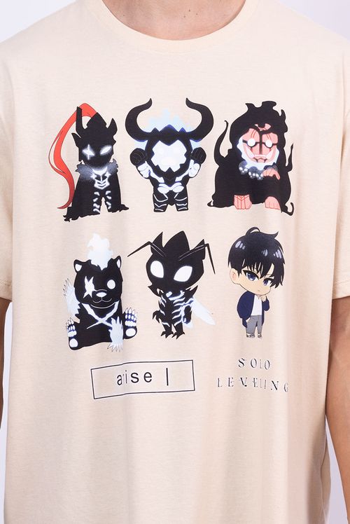 Camiseta Solo Leveling Exército das Sombras Sung Jin-Woo