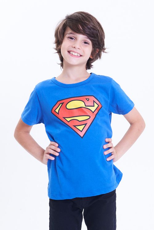 Camiseta Infantil DC Comics Superman Super Kid
