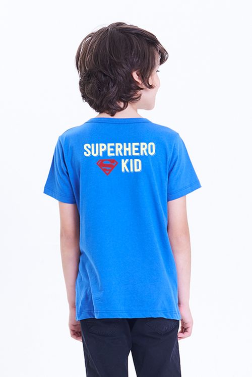 Camiseta Infantil DC Comics Superman Super Kid