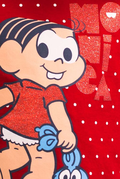 Camiseta Infantil Turma da Mônica e Sansão