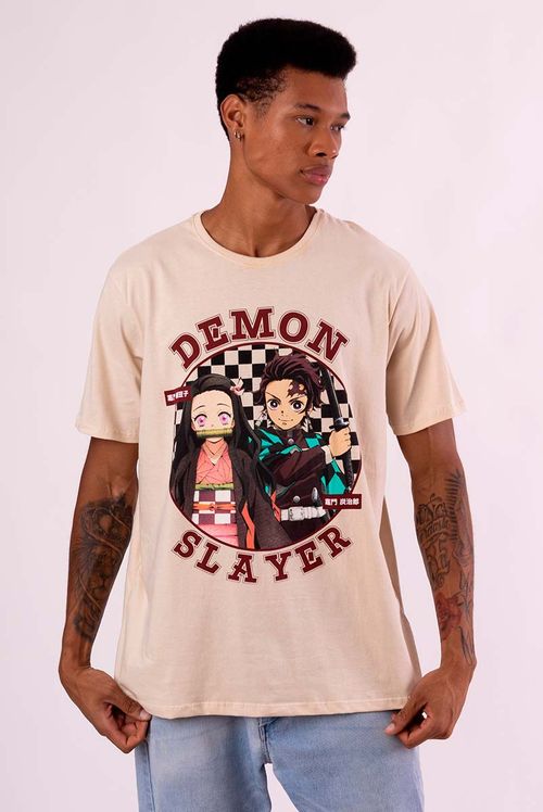 Camiseta Demon Slayer Tanjiro e Nezuko