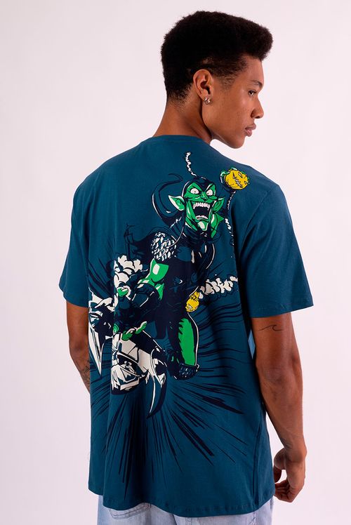 Camiseta Marvel Homem-Aranha e Duende Verde