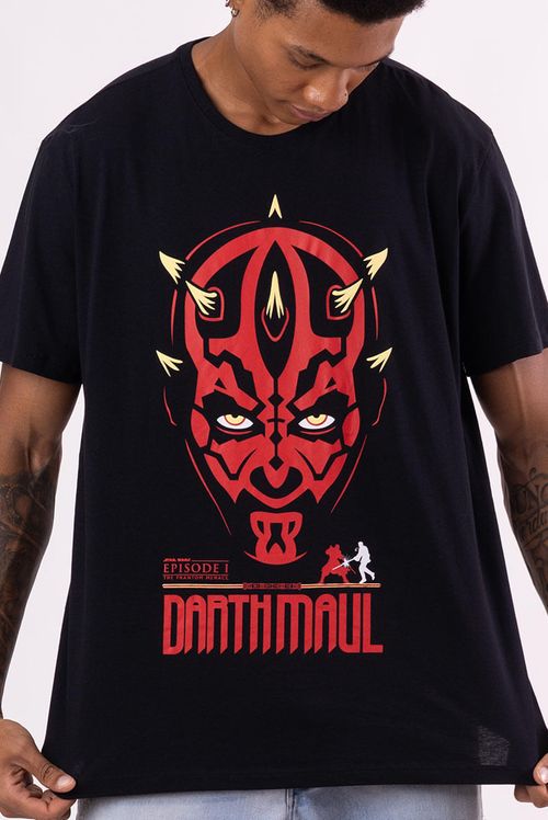 Camiseta Star Wars Darthmaul Episode I: A Ameaça Fantasma