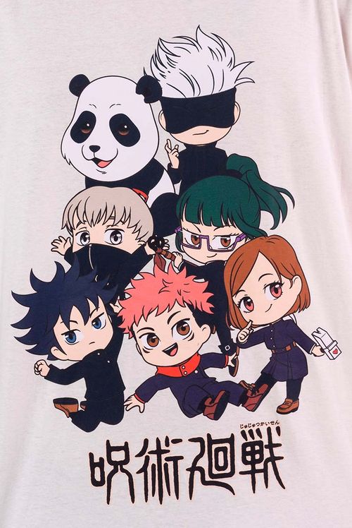 Camiseta Jujutsu Kaisen Personagem Chibi
