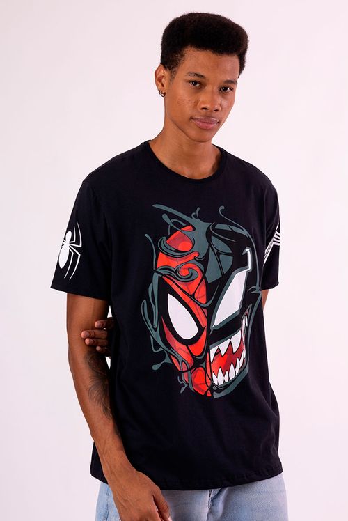 Camiseta Marvel Homem Aranha e Venom