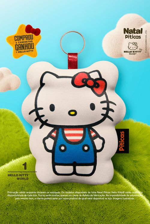 Chaveiro de Tecido Hello Kitty Core