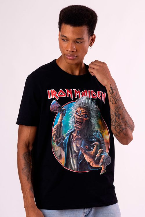 Camiseta Iron Maiden Run For Your Lives