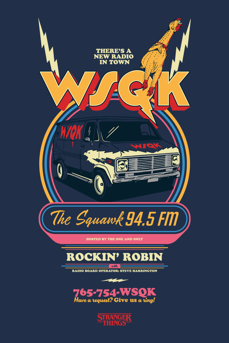 Camiseta Stranger Things WSQK Van