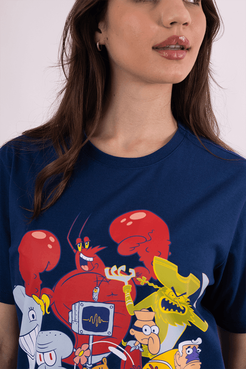 Camiseta Bob Esponja Turma Da Fenda Do Biquíni