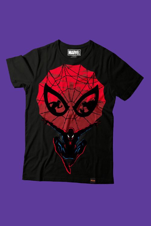 Camiseta Marvel Homem Aranha Máscara