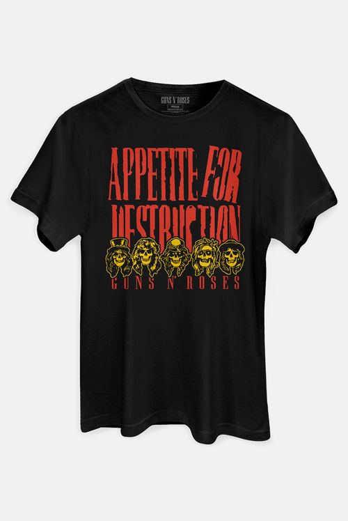 Camiseta Guns N Roses Appetite for Destruction