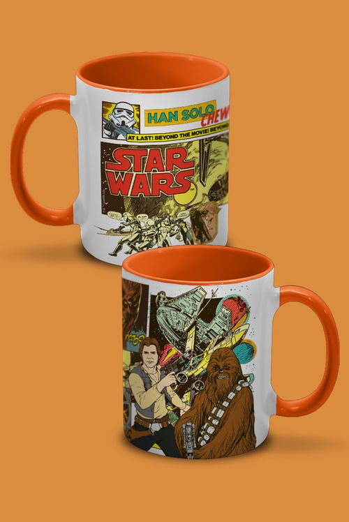 Caneca Star Wars Han e Chewie