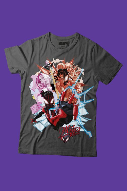 Camiseta Marvel Homem Aranha Miles Morales