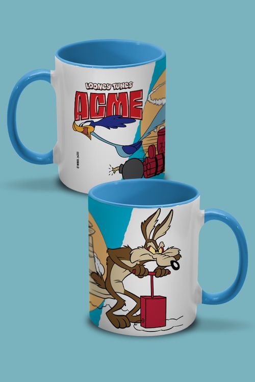 Caneca Looney Tunes Coiote e Papa-Léguas