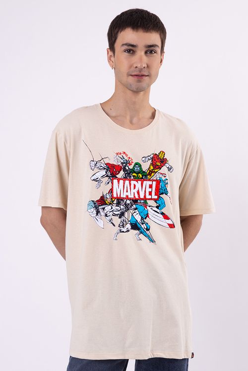 Camiseta Marvel Os Vingadores Logo Rascunho