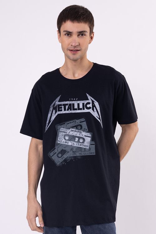 Camiseta Metallica No Life Til Leather 1982