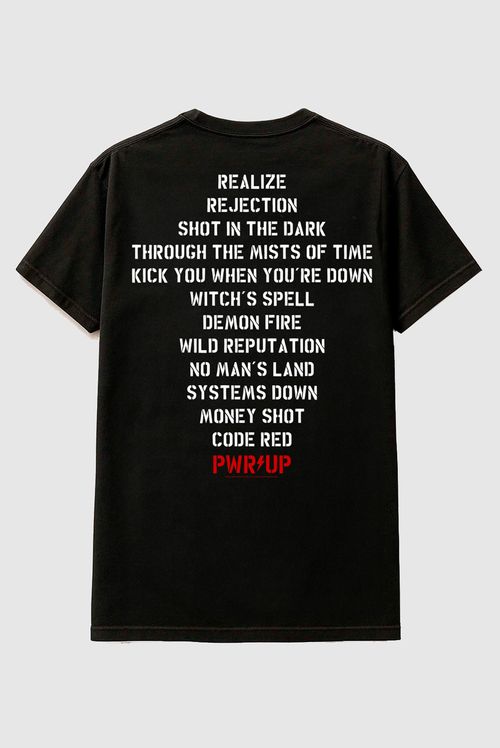 Camiseta AC/DC PWR UP Song Titles