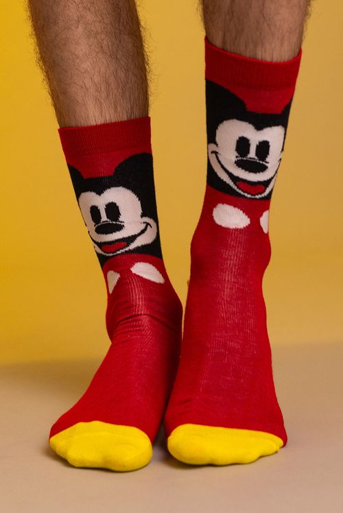 Meia Par Disney Mickey Mouse Clássico