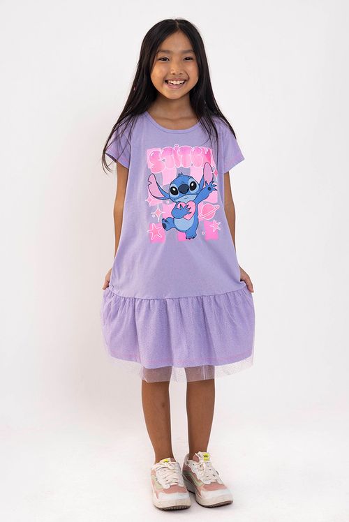 Vestido Infantil Disney Stitch