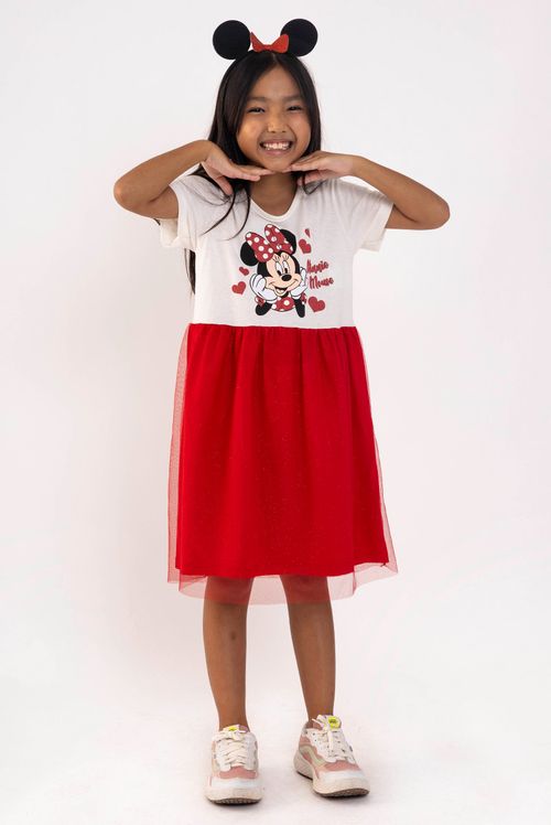Vestido Infantil Disney Minnie Mouse