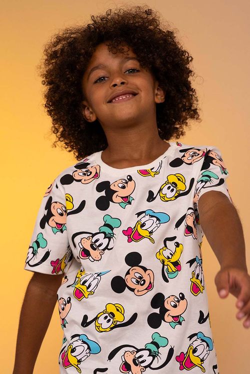 Camiseta Infantil Full Print Disney Mickey e Amigos
