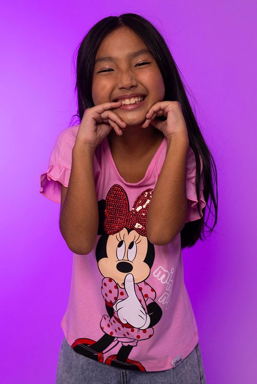 Camiseta Infantil Disney Minnie