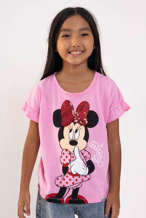 Camiseta Infantil Disney Minnie
