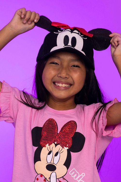 Boné Infantil Disney Minnie Orelhas
