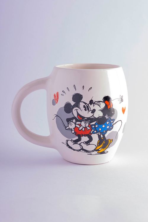 Caneca Disney Mickey e Minnie Mouse Love
