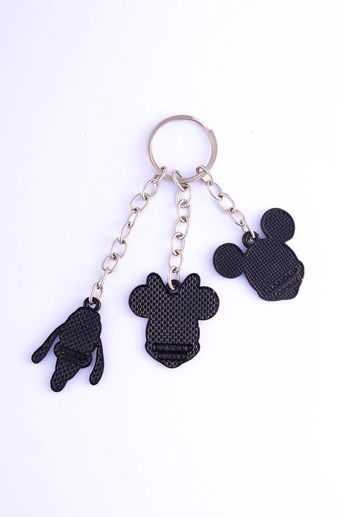 Chaveiro Disney Trio Mickey, Minnie e Pluto