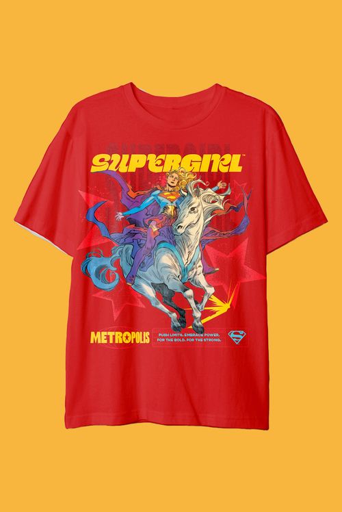 Camiseta DC Comics Supergirl Metrópolis