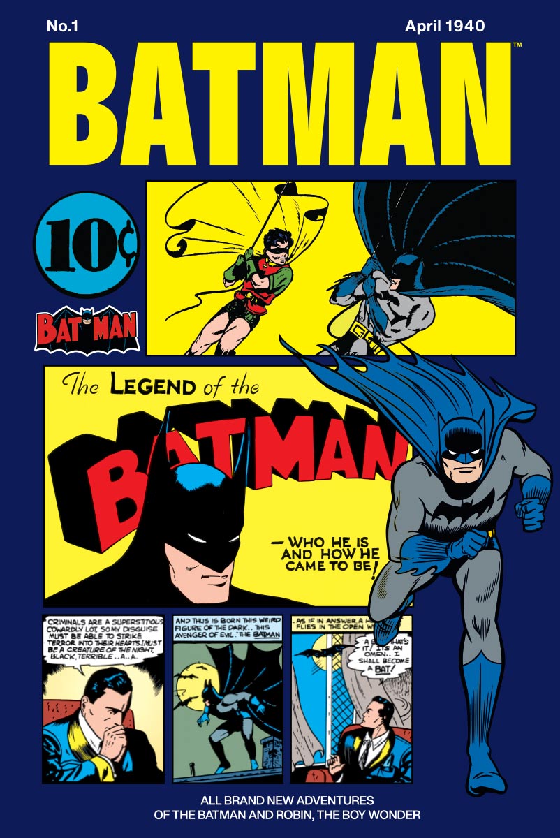 バットマン　限定プリント Camiseta DC Comics Batman HQ 1940