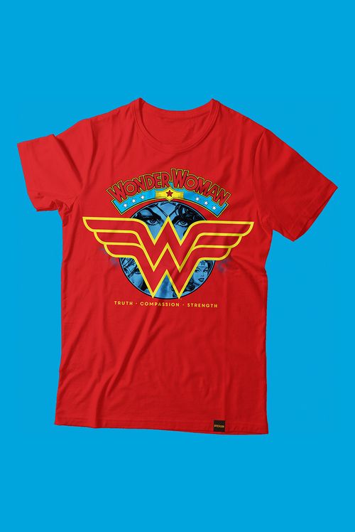 Camiseta DC Comics Mulher Maravilha Logo