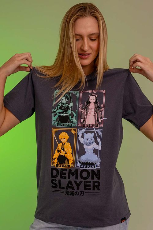 Camiseta Demon Slayer Quarteto