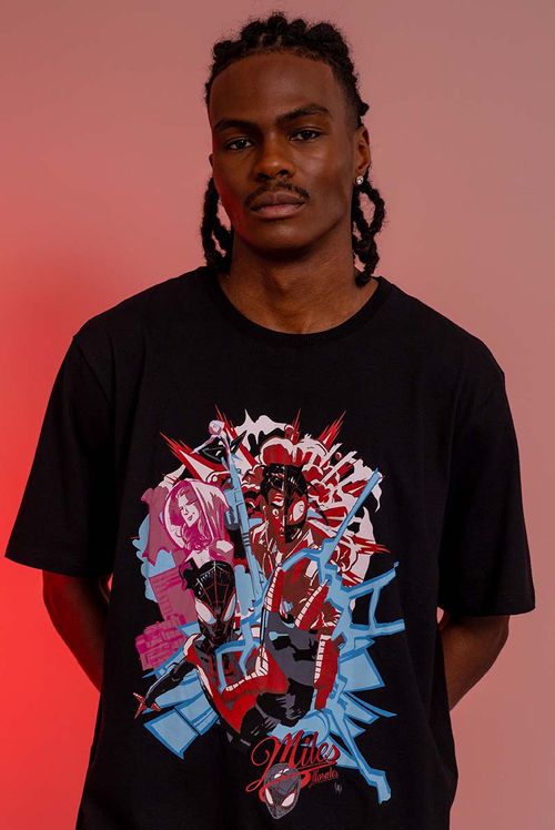 Camiseta Marvel Homem Aranha Miles Morales