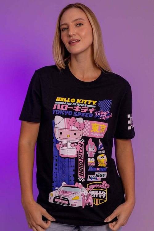 Camiseta Hello Kitty e Amigos Tokyo Speed