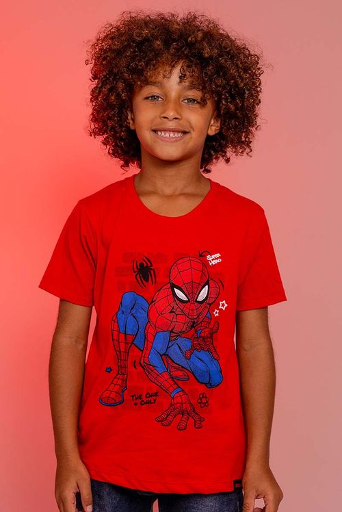 Camiseta Infantil Marvel Homem Aranha Super Hero