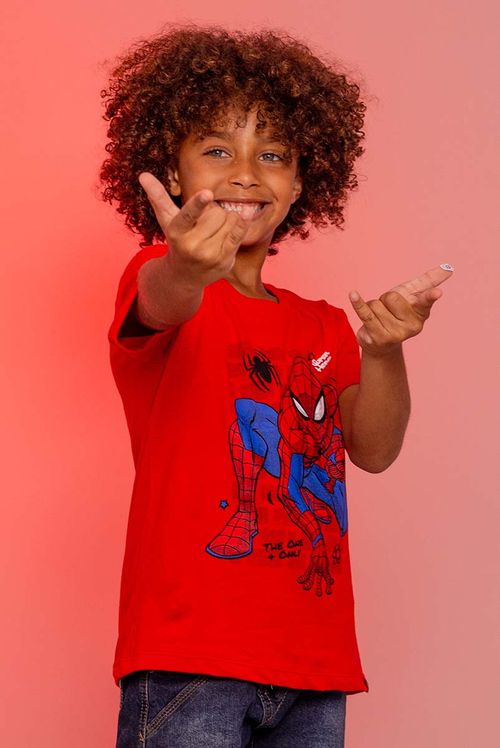 Camiseta Infantil Marvel Homem Aranha Super Hero