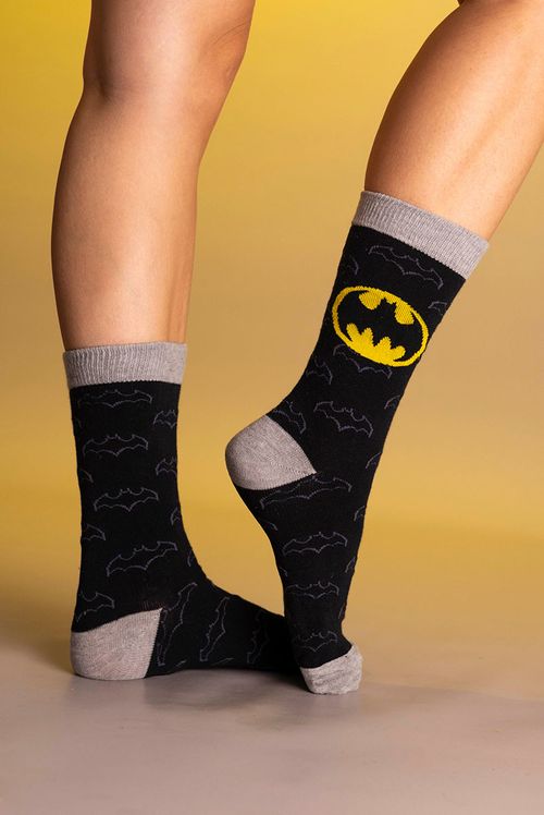 Meia Cano Alto DC Comics Batman