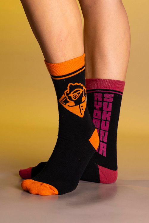 Meia Cano Alto Jujutsu Kaisen Símbolos