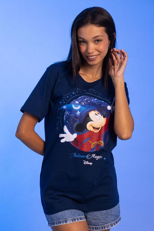 Camiseta Disney Mickey Fantasia Believe In Magic