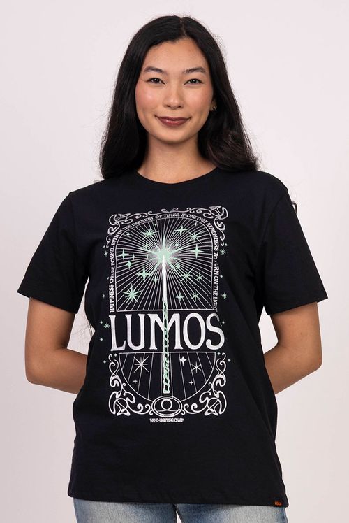 Camiseta Harry Potter Feitiço Lumos