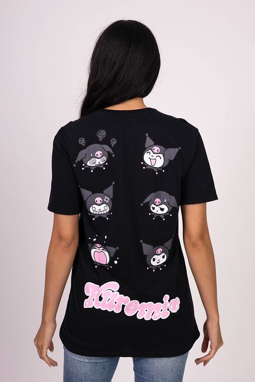 Camiseta Hello Kitty Kuromi e Baku